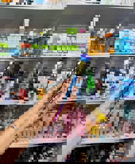 براش رژگونه دسته رنگی